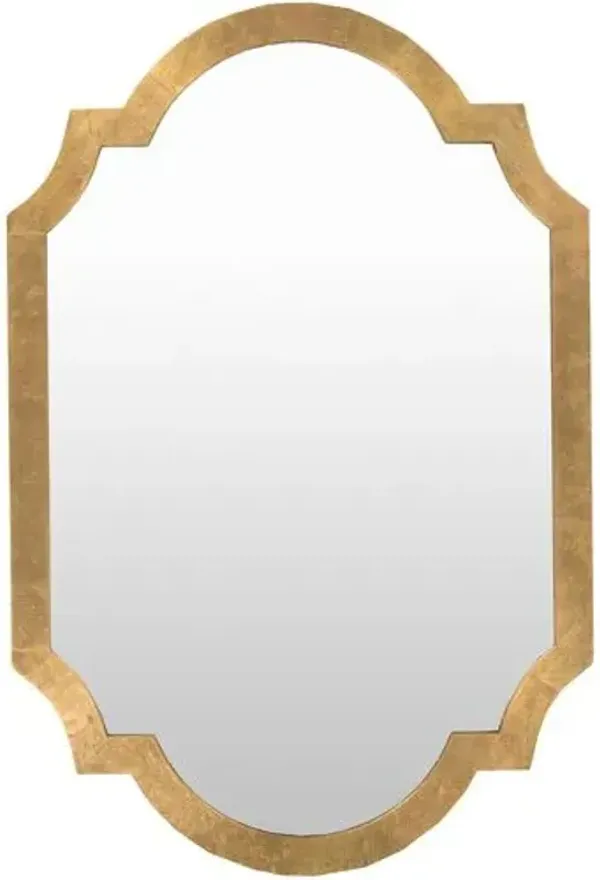 Quatrefoil Oversize Mirror - Gold - White