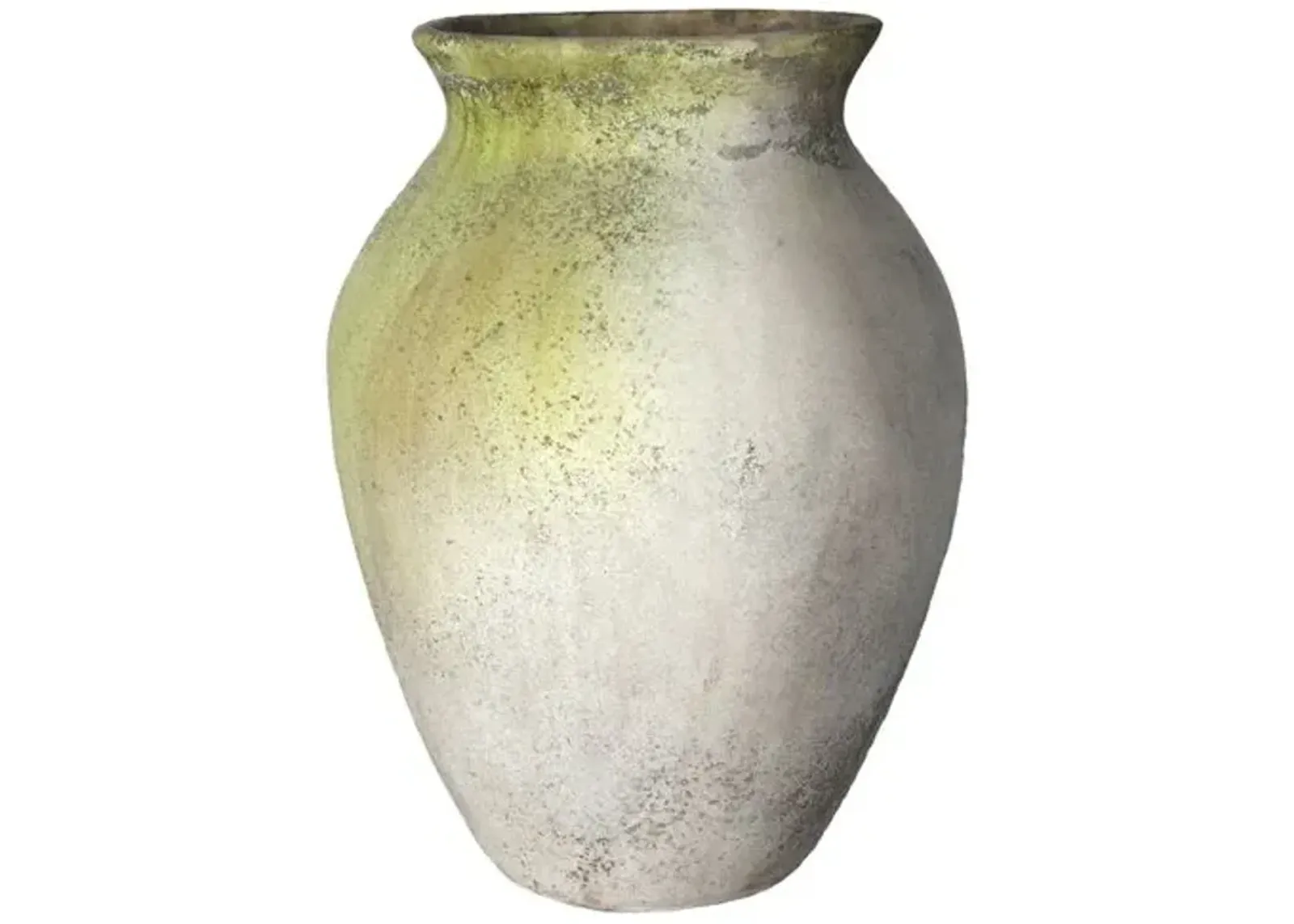 28" Classic Outdoor Jar - White Moss - Beige