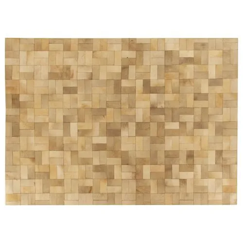 Stitched Cobblestone Hide Rug - Ivory - Exquisite Rugs - Ivory