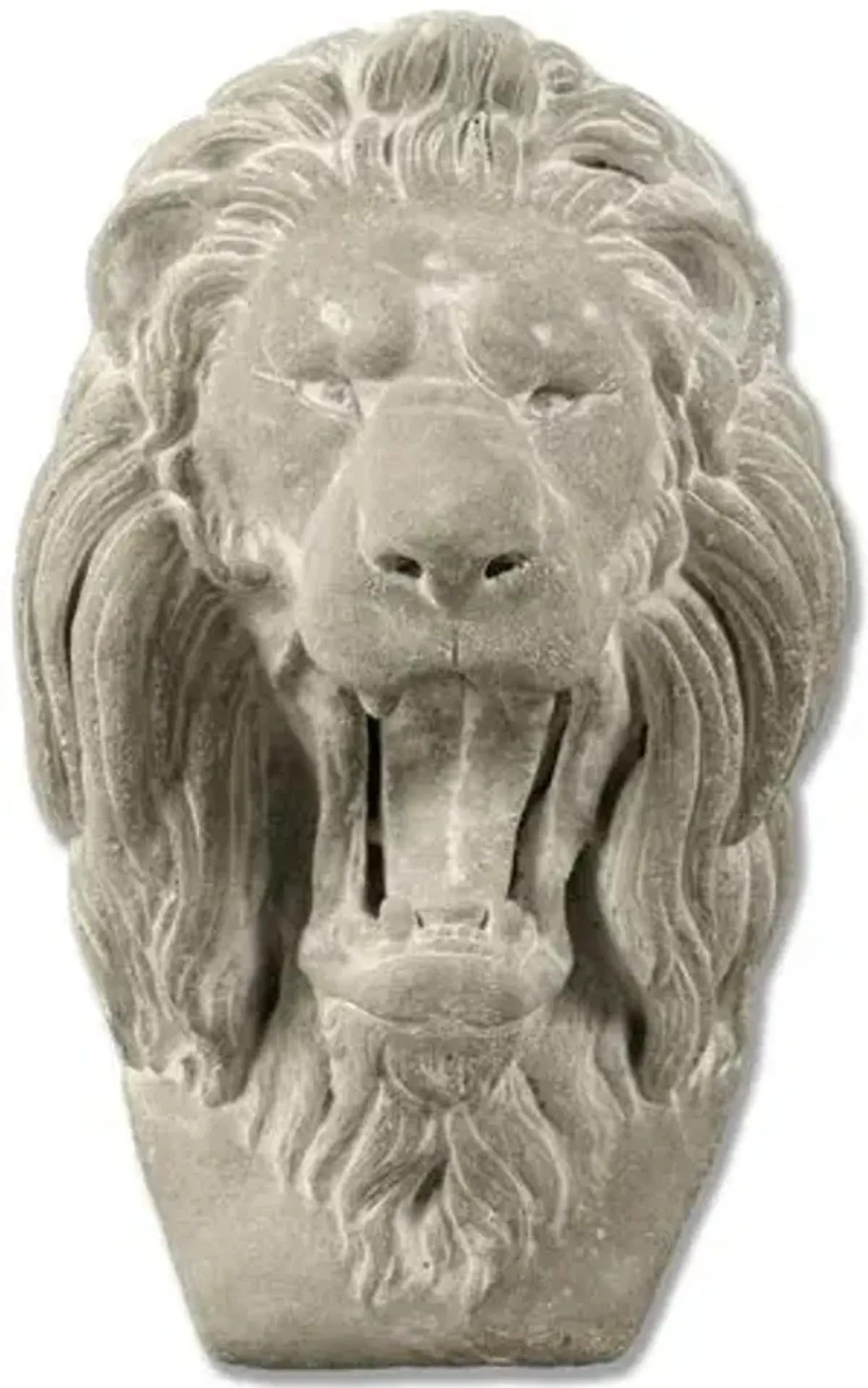 17" Grotesque Lion Mask - Gray