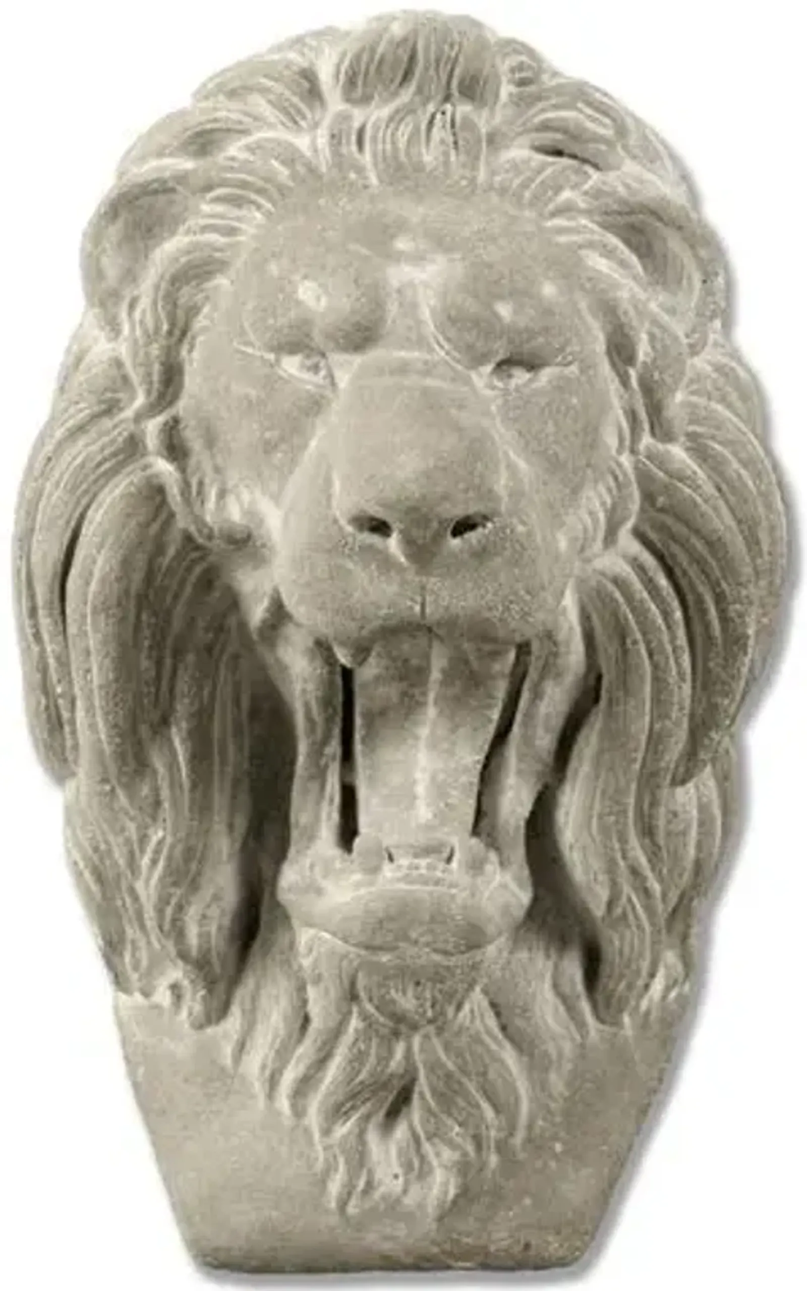 17" Grotesque Lion Mask - Gray