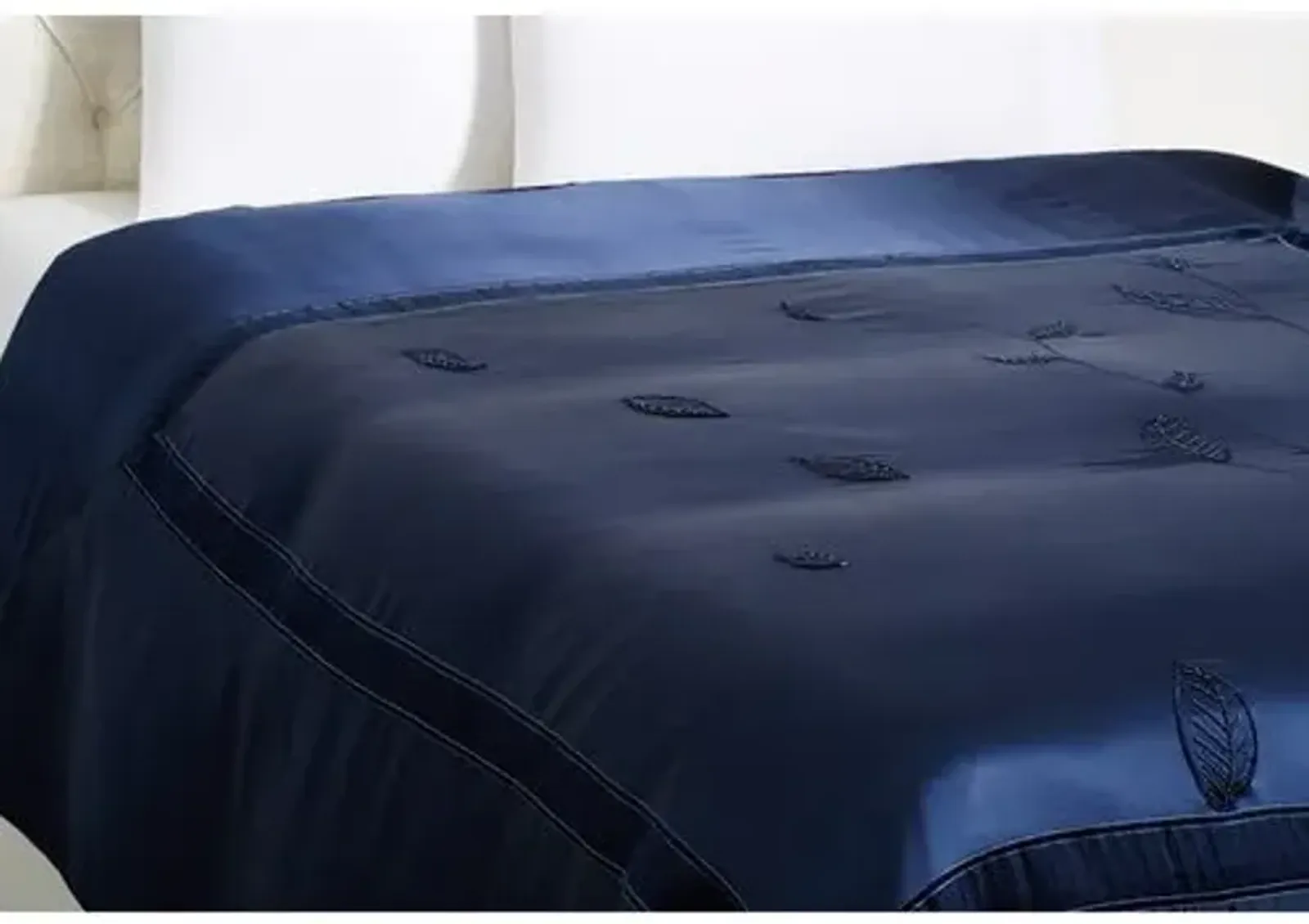 Leaf Queen Duvet Cover - Indigo - Kumi Kookoon - Blue