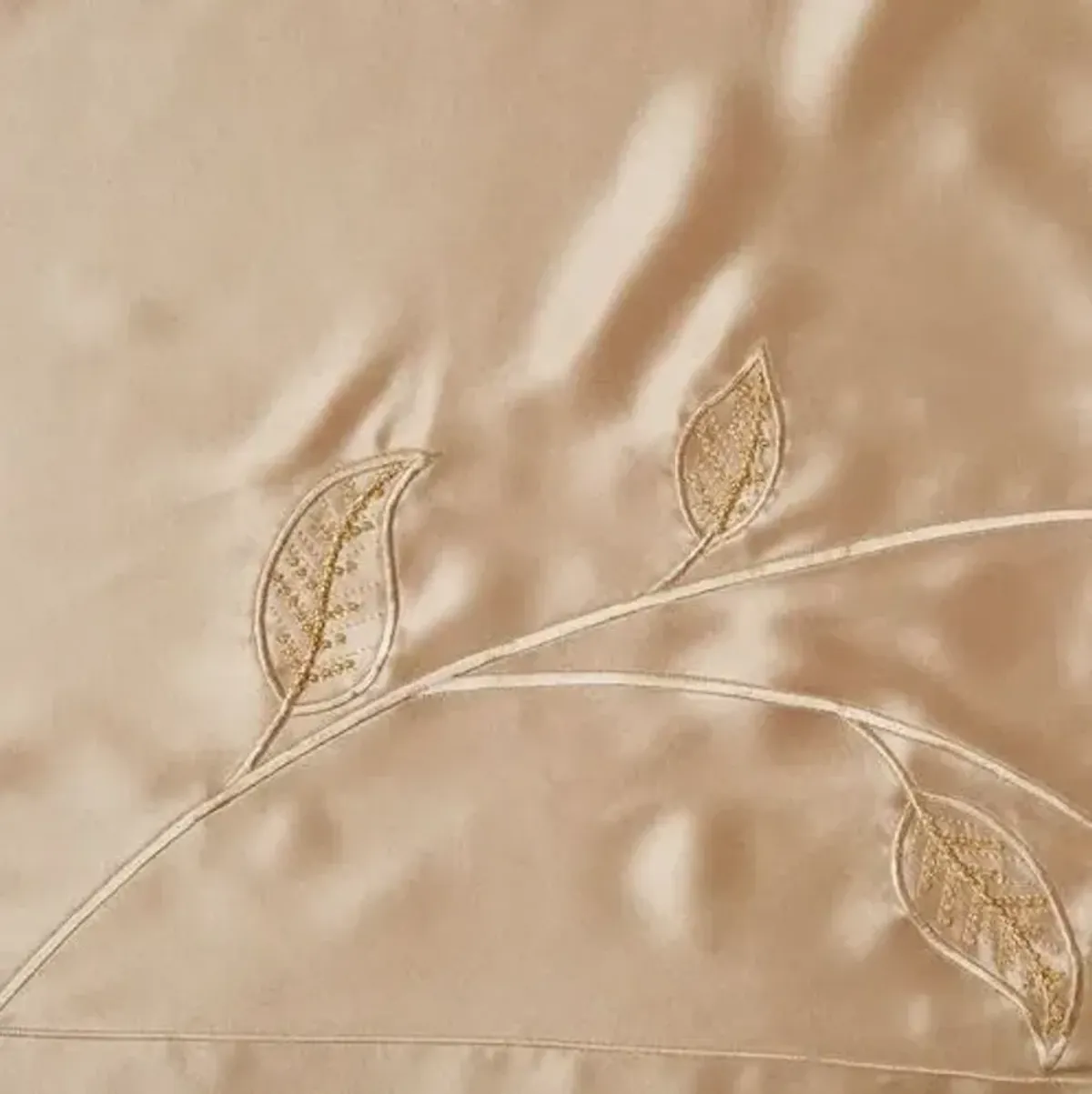 Leaf Duvet Cover - Ivory - Kumi Kookoon