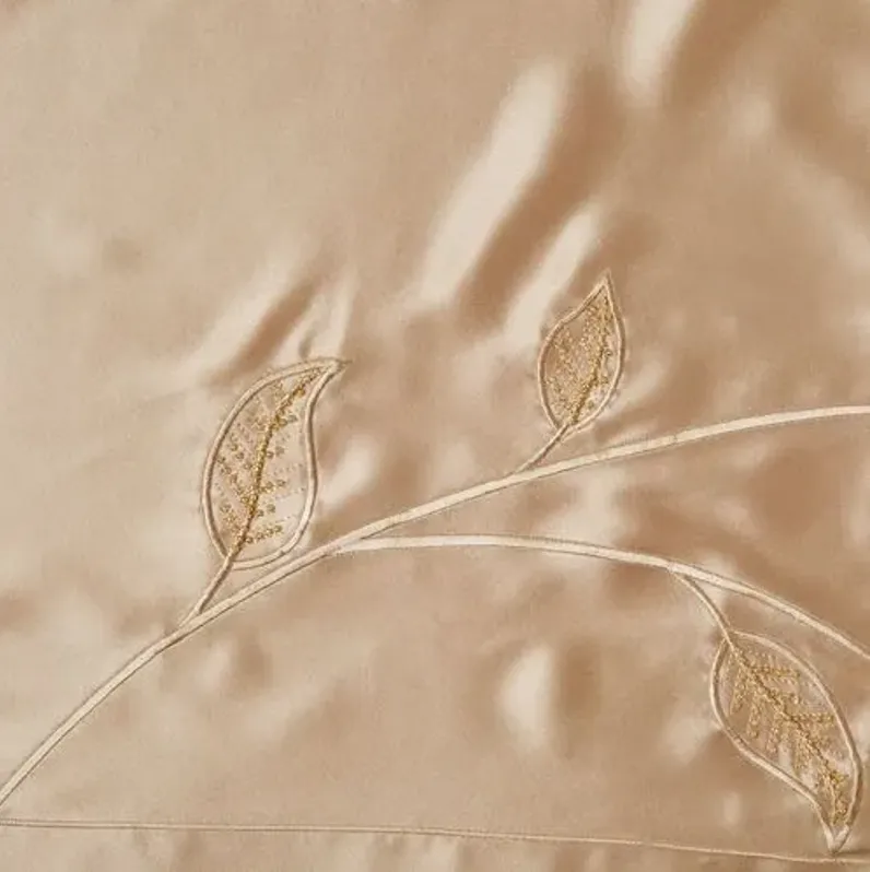 Leaf Duvet Cover - Ivory - Kumi Kookoon