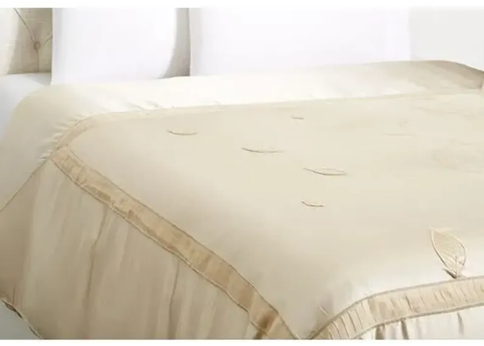 Leaf Duvet Cover - Ivory - Kumi Kookoon