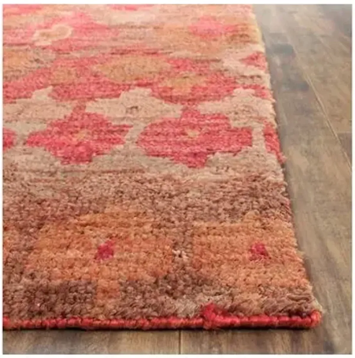 Bedelia Jute Rug - Natural/Gold - Red - Red