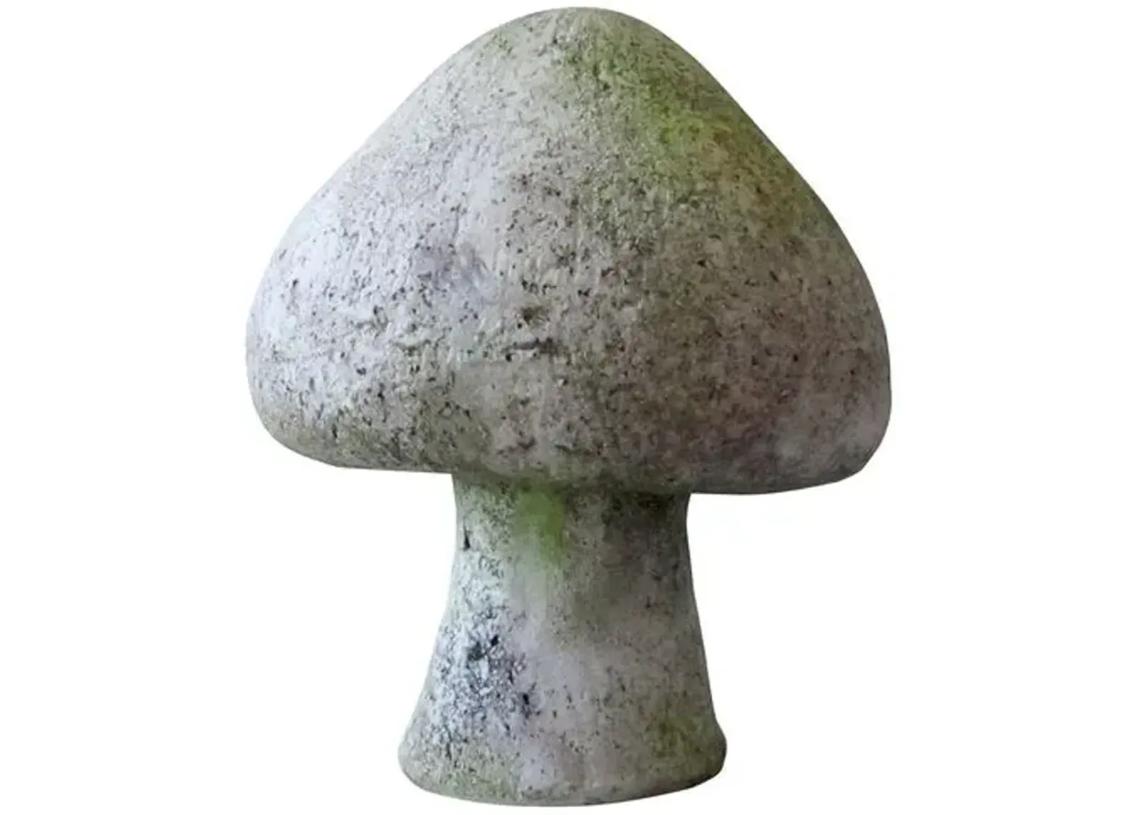 8" Wild Mushroom - White Moss - Gray