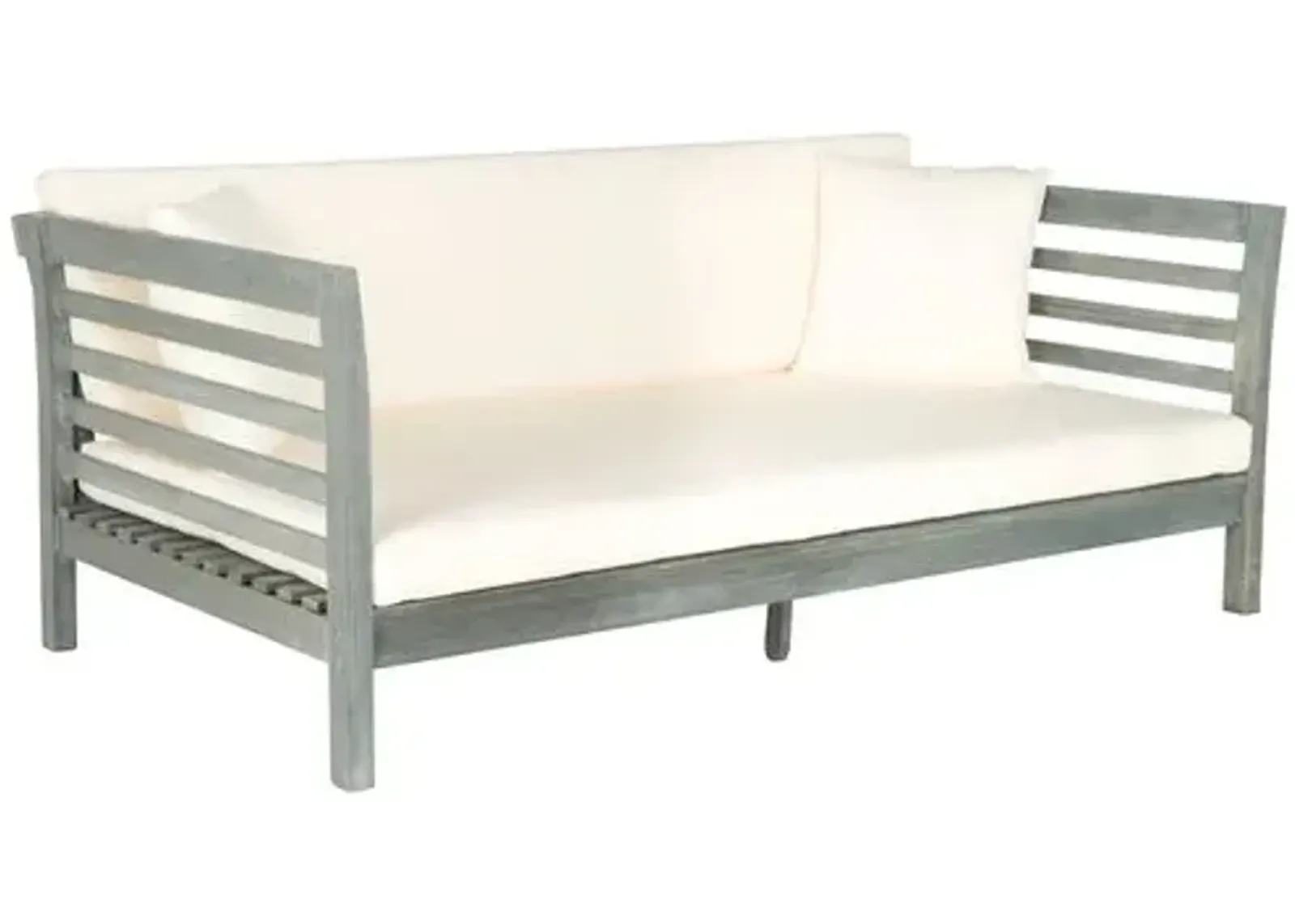 Sandy Outdoor Daybed - Gray/White - Beige - Comfortable, Sturdy