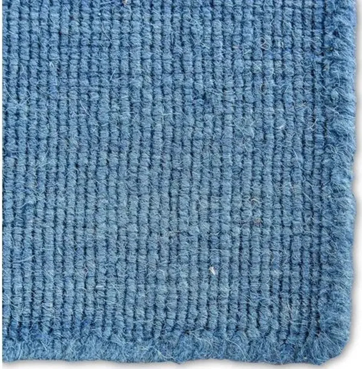 Stripe Flat-Weave Rug - Denim/White - Blue - Blue