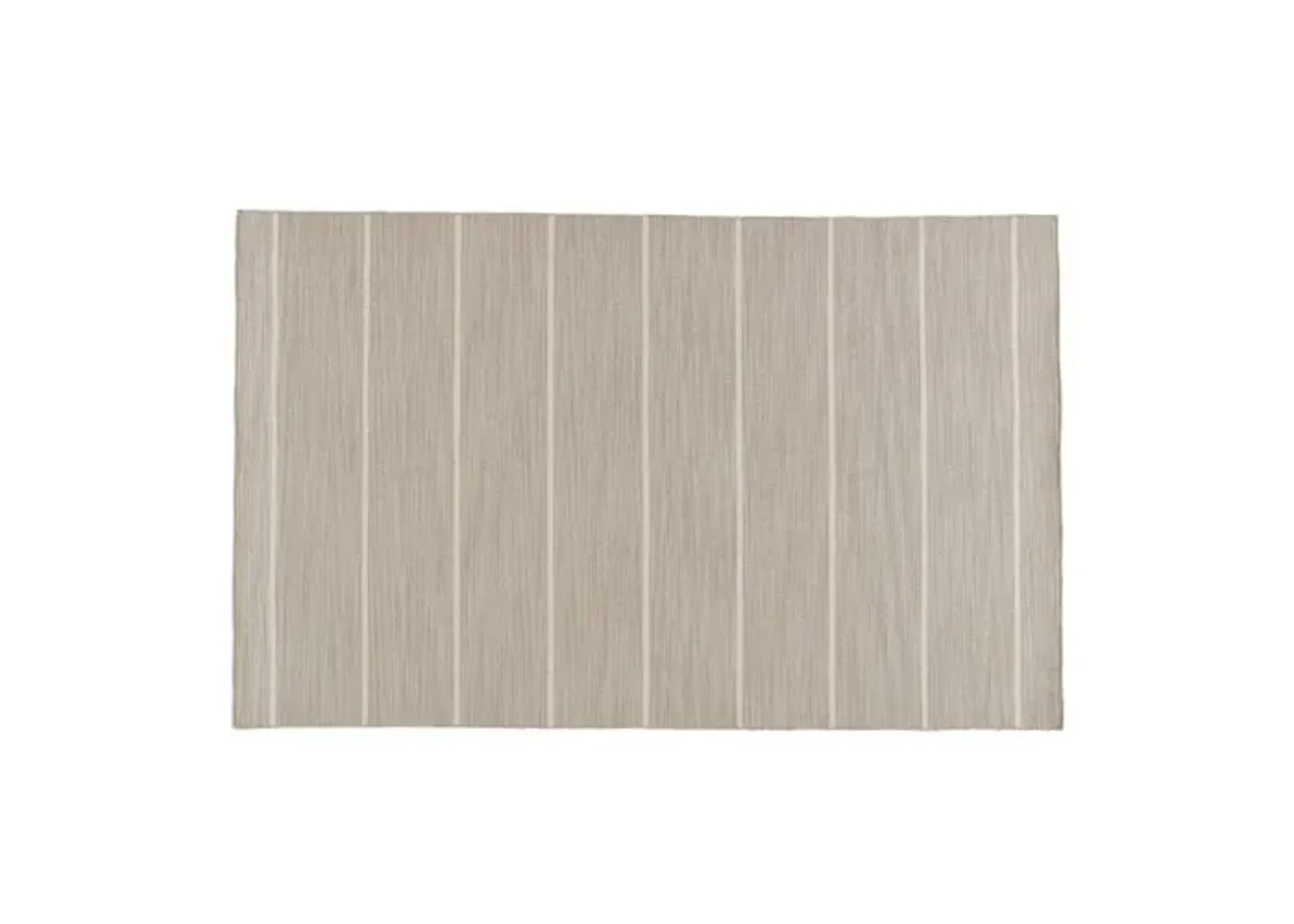 Stripe Flat-Weave Rug - Beige/Ivory - Beige