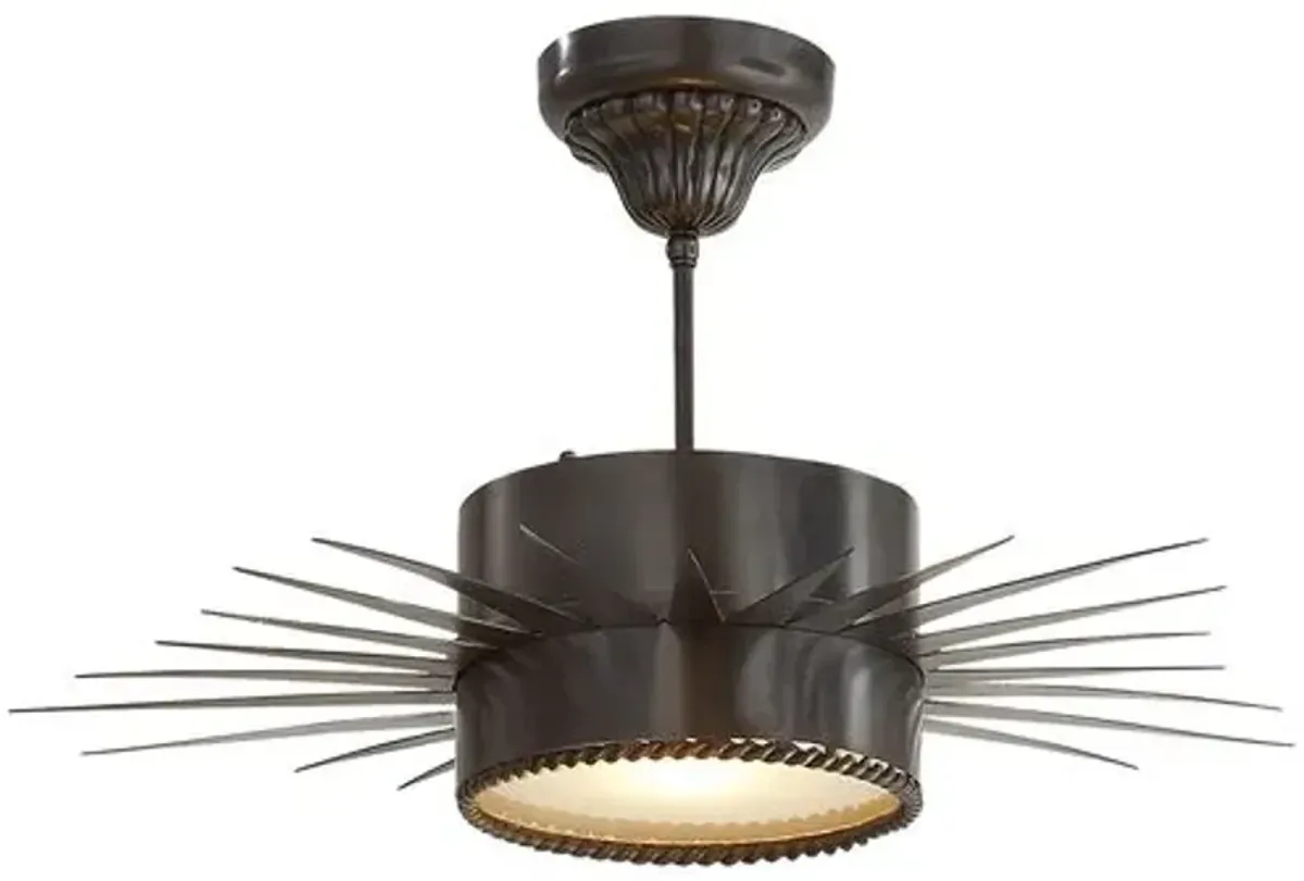 Visual Comfort - Soleil Semi-Flush Mount - Gold