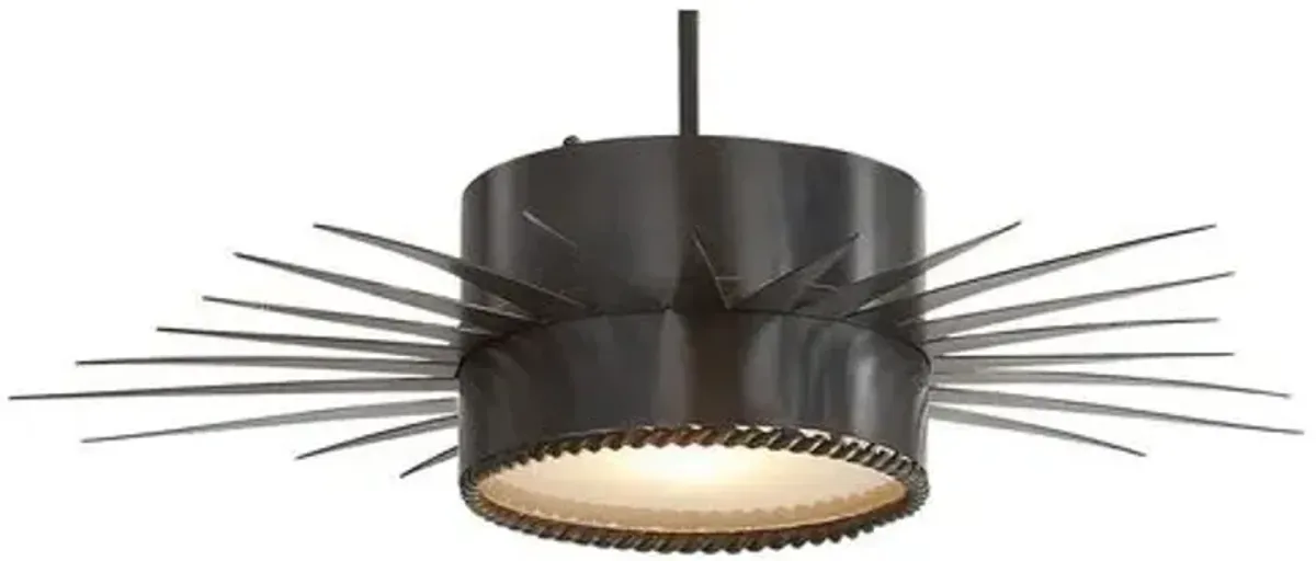 Visual Comfort - Soleil Semi-Flush Mount - Gold