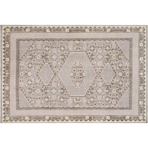 Miana Rug - Green/Blue - Gray - Gray