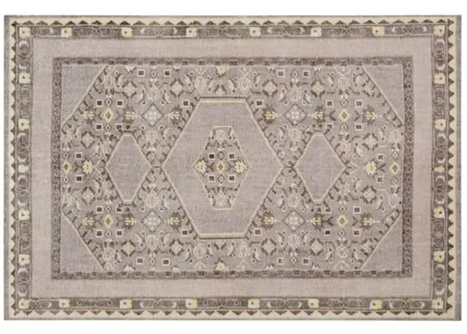 Miana Rug - Green/Blue - Gray - Gray