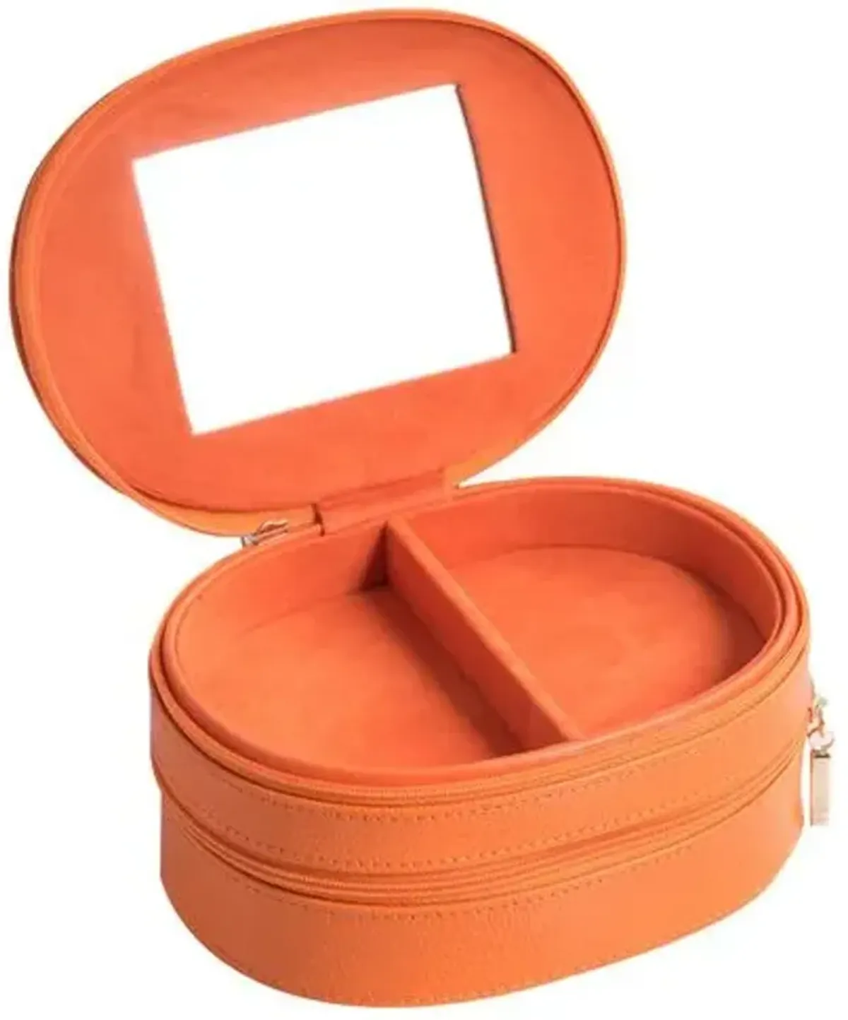 Leather Jewelry Box - Orange