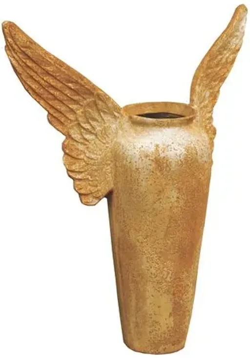 26" Winged Outdoor Pot - Pompeii - Brown