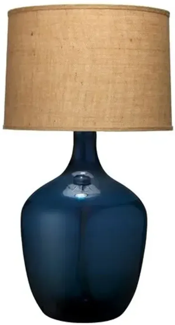 XL Plum Jar Table Lamp - Navy - Jamie Young Co.