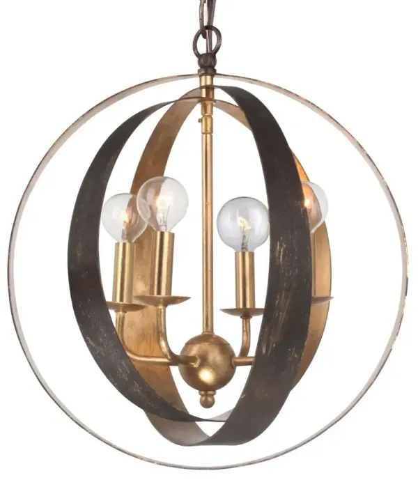 Luna Sphere Chandelier - Gold/Bronze - Crystorama