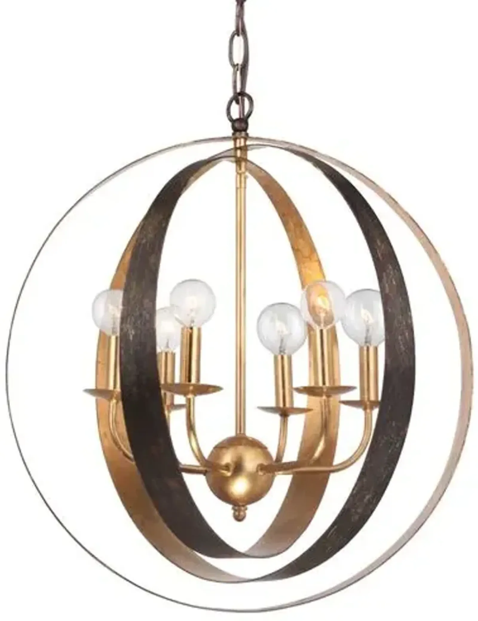 Luna Sphere Chandelier - Gold/Bronze - Crystorama