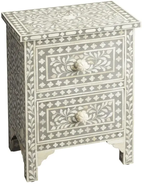 Layla Bone-Inlay Nightstand