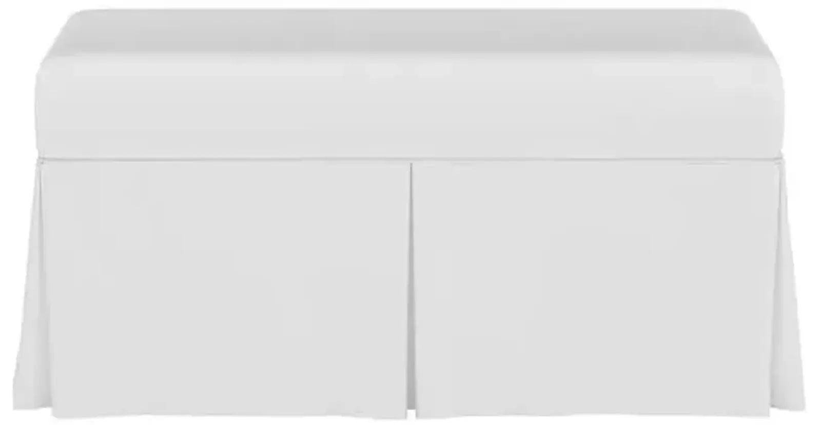 Hayworth Linen Storage Bench - Handcrafted in the USA - White