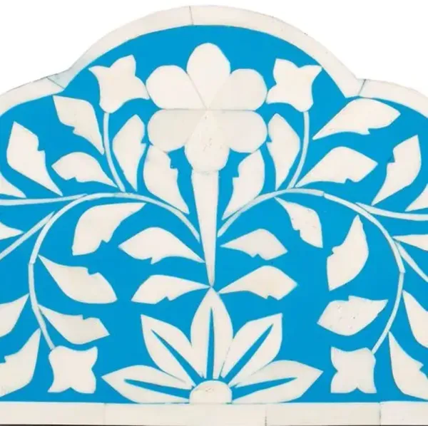 Layla Bone Inlay Scalloped Wall Mirror - Handcrafted