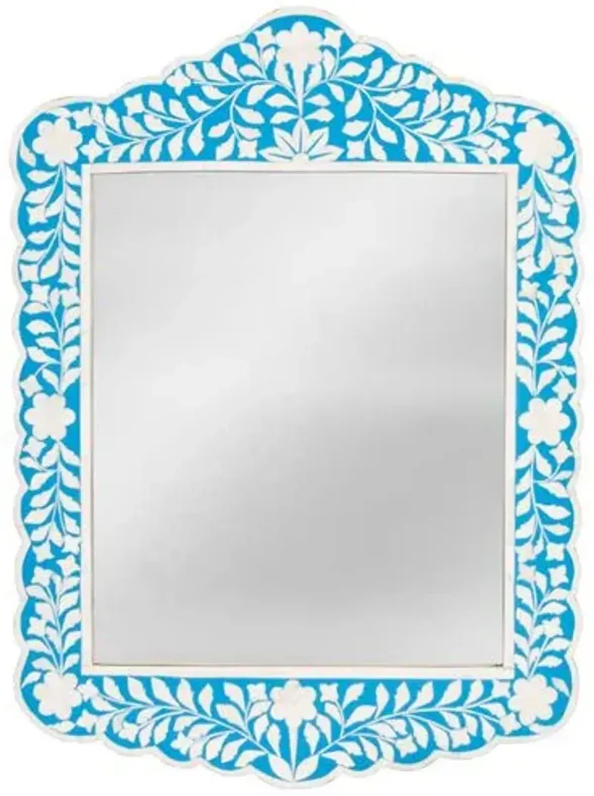 Layla Bone Inlay Wall Mirror - Handcrafted