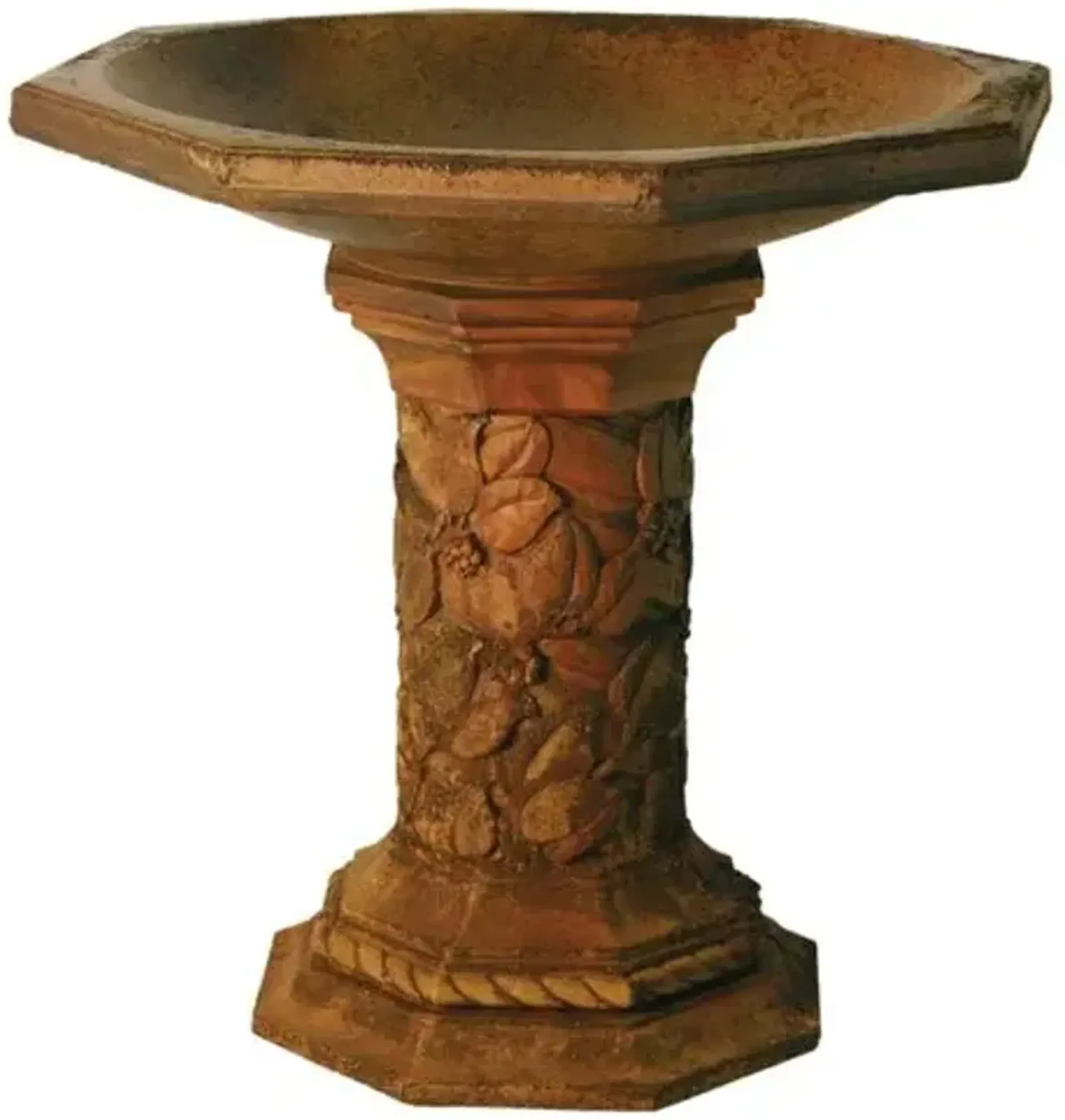 21" Turner Birdbath - Sandstone - Brown