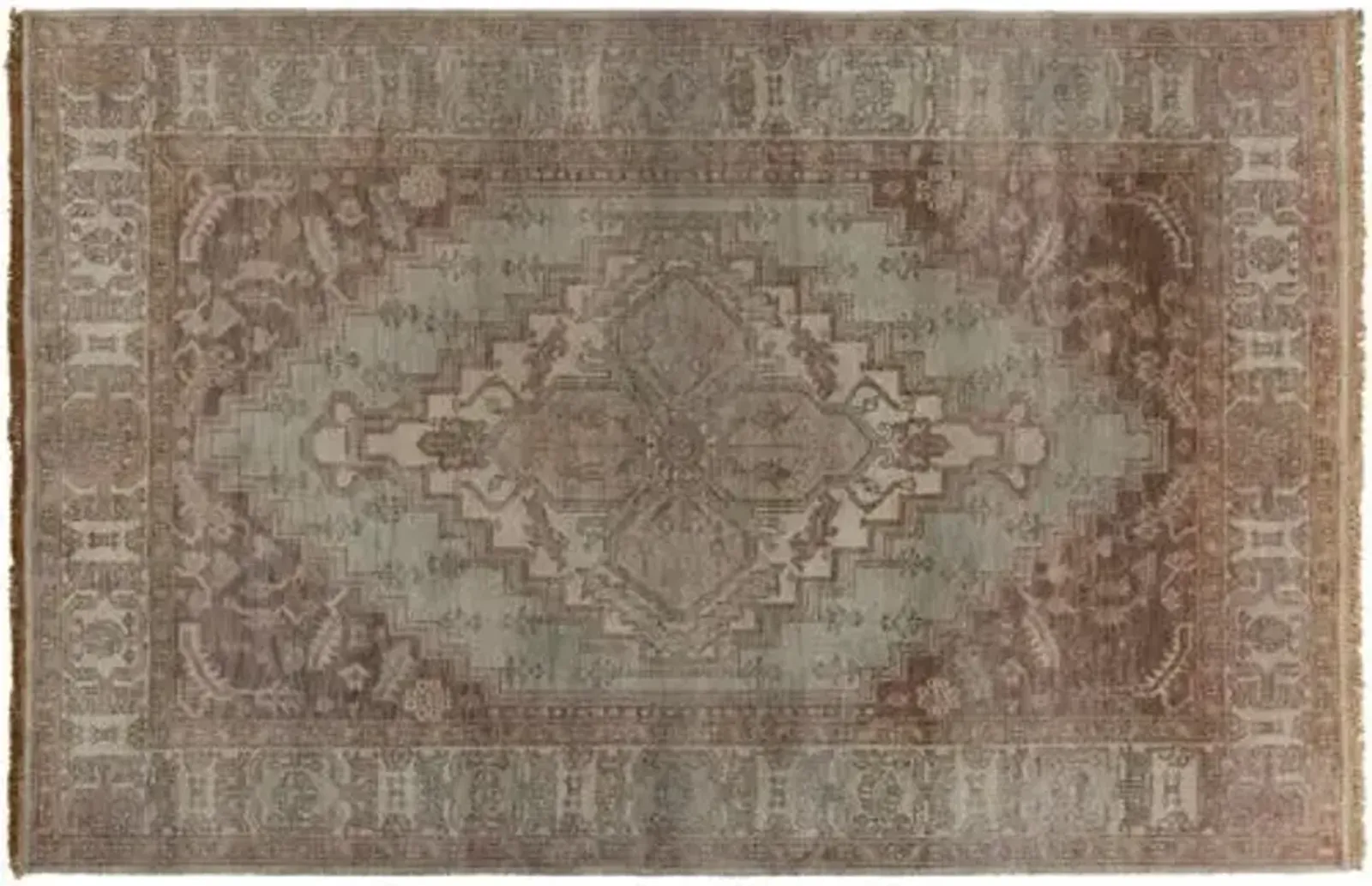 Dion Hand-Knotted Rug - Chocolate - Brown - Brown