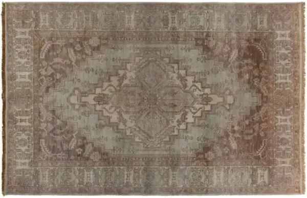 Dion Hand-Knotted Rug - Chocolate - Brown - Brown