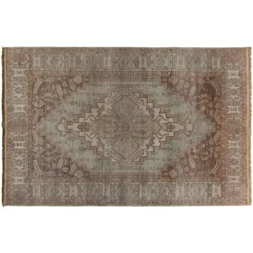 Dion Hand-Knotted Rug - Chocolate - Brown - Brown