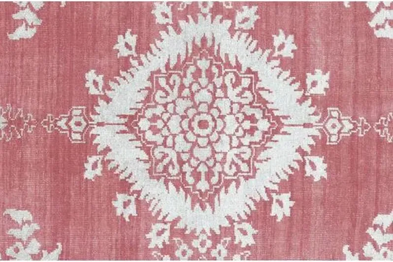 Johanna Hand-Knotted Rug - Fuchsia - Pink - Pink