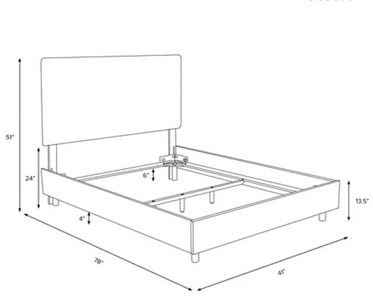 Morgan Bed - Handcrafted - White