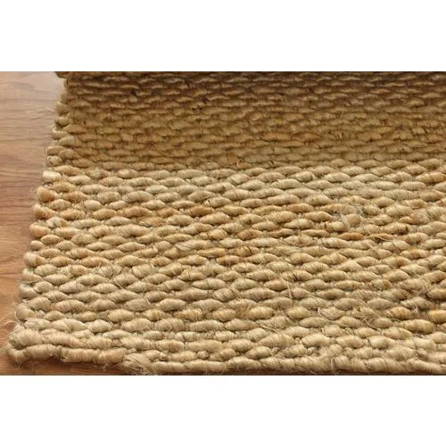 Delbarton Jute Rug - Natural - Beige - Beige