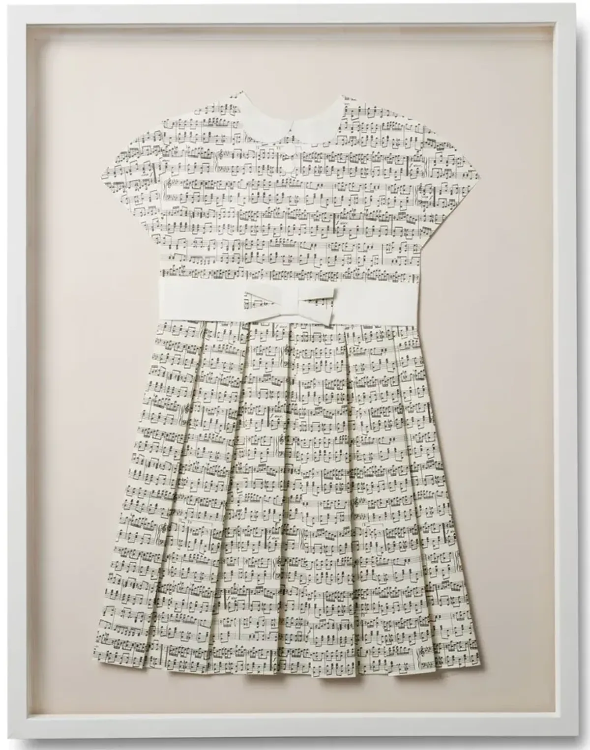 Folded Music Dress, Pink