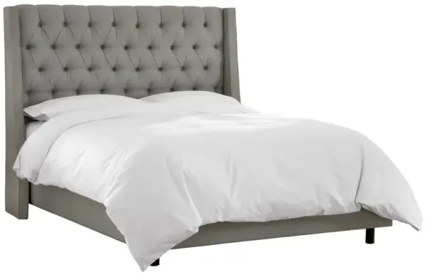Allie Tufted Wingback Bed