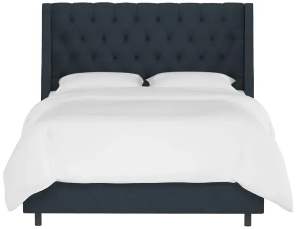 Allie Tufted Wingback Bed