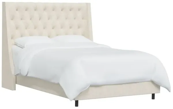 Allie Tufted Wingback Bed