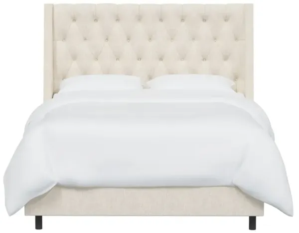 Allie Tufted Wingback Bed