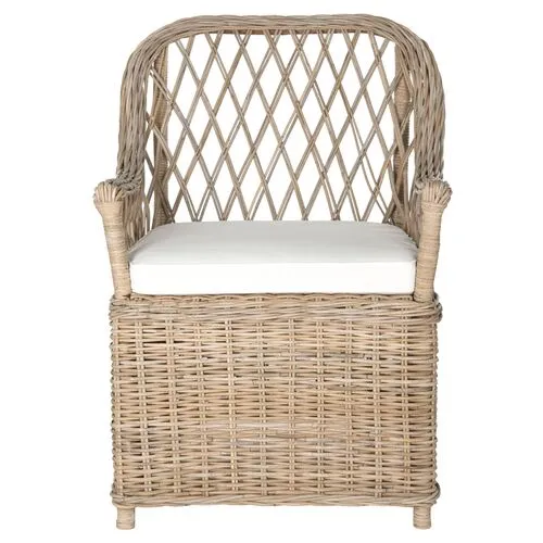 Markham Armchair - Natural - White