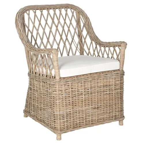 Markham Armchair - Natural - White