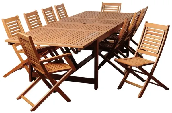Beth  11-Pc Extendable Dining Set