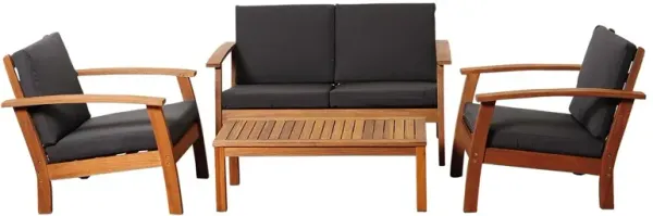 Jill 4-Pc Conversation Set, Black