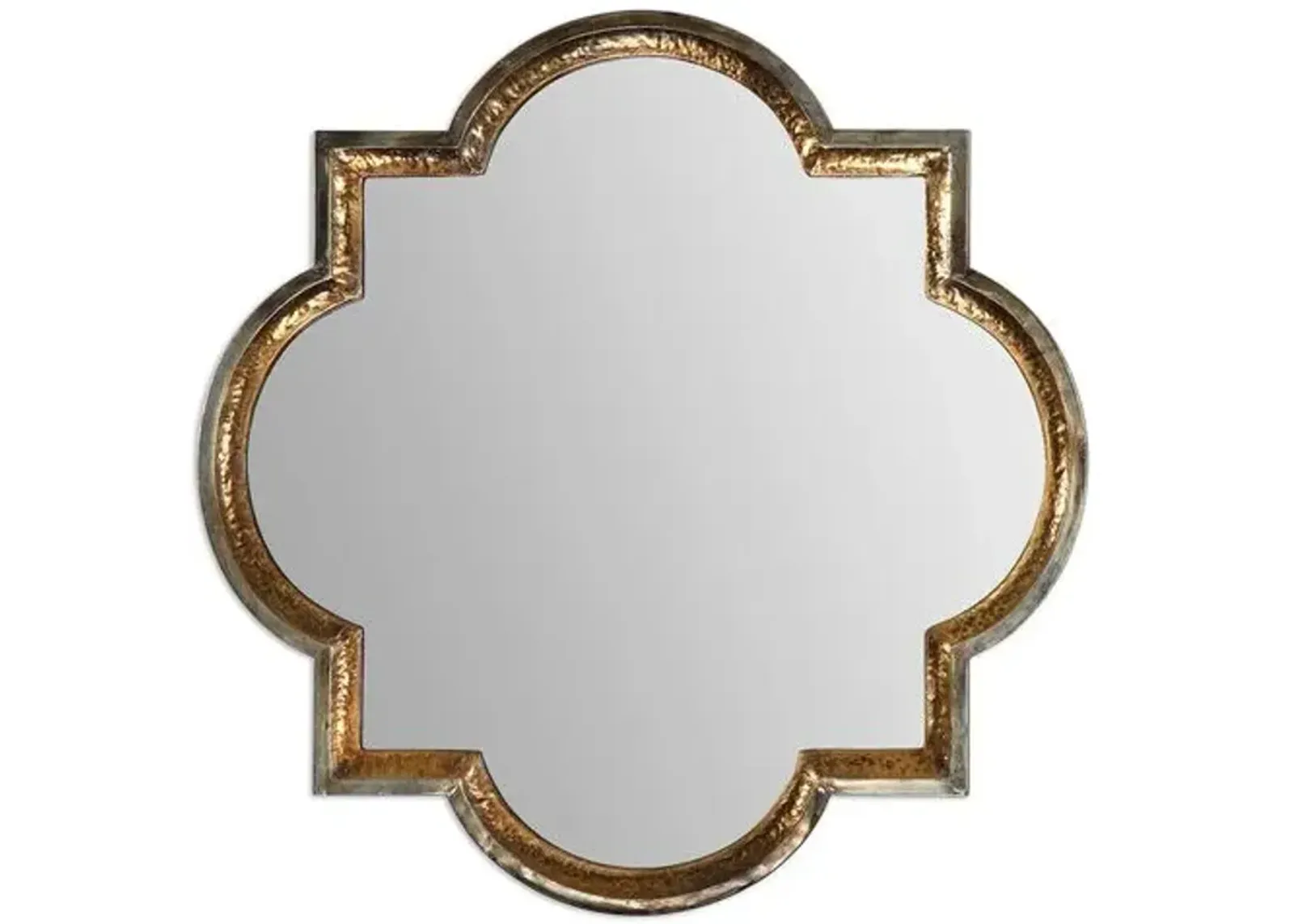 Quatrefoil Wall Mirror - Gold Leaf