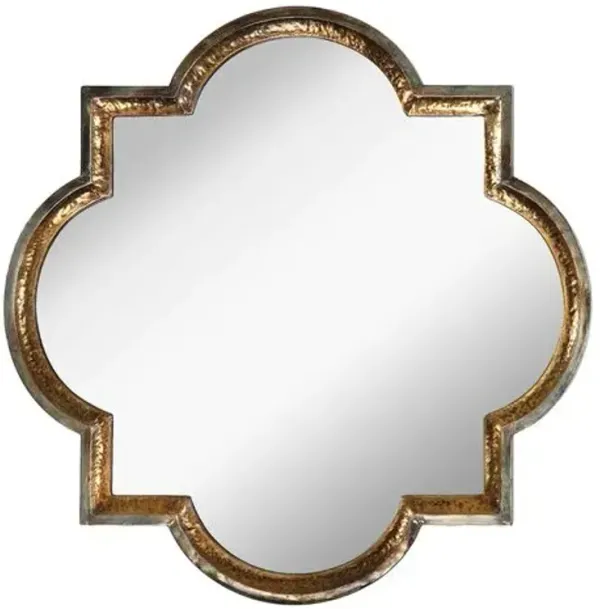 Quatrefoil Wall Mirror - Gold Leaf