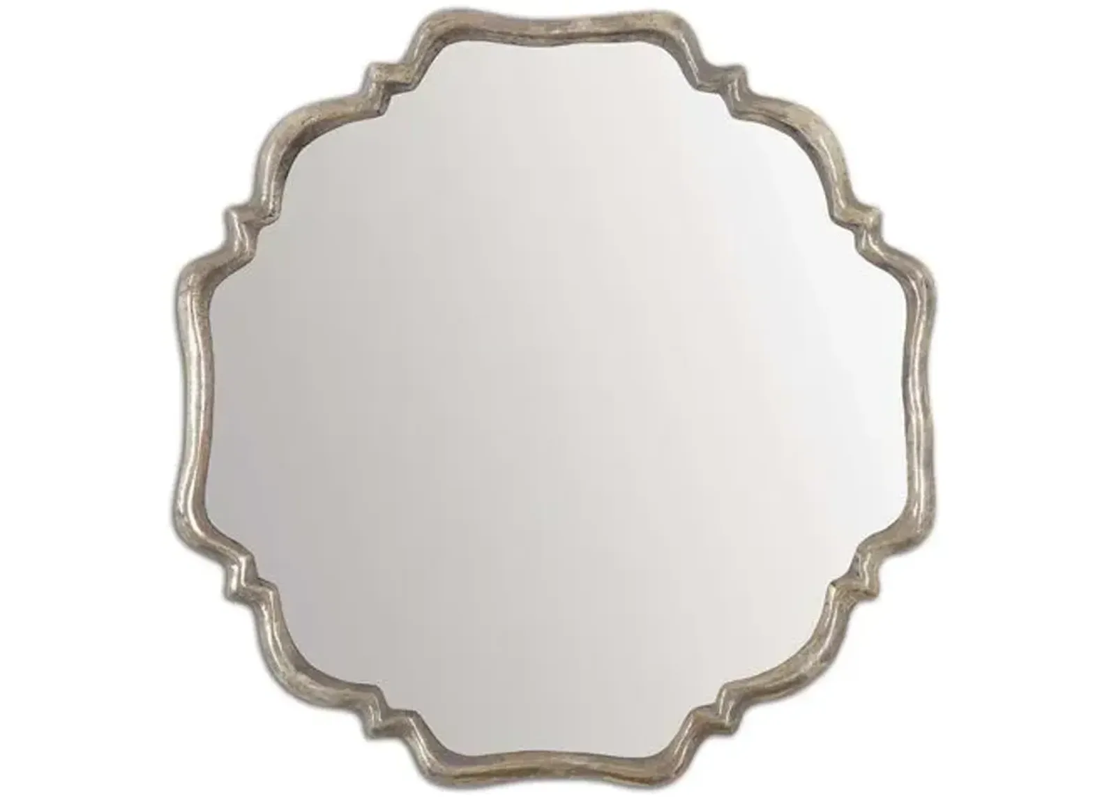 Cayla Wall Mirror - Oxidized Silver