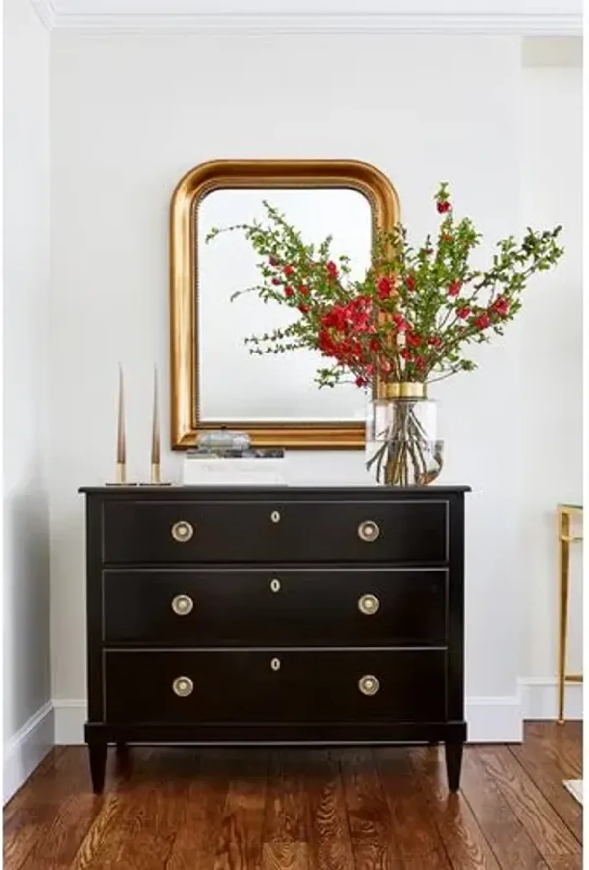 Mason Wall Mirror - Antiqued Gold