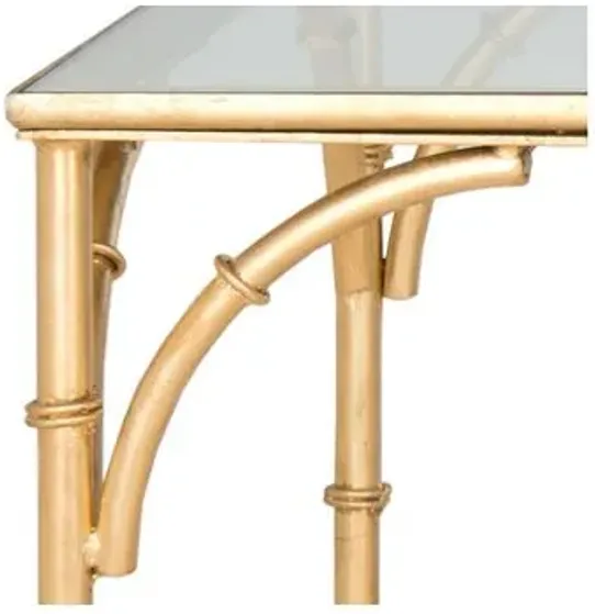 Dru Coffee Table - Gold - Clear