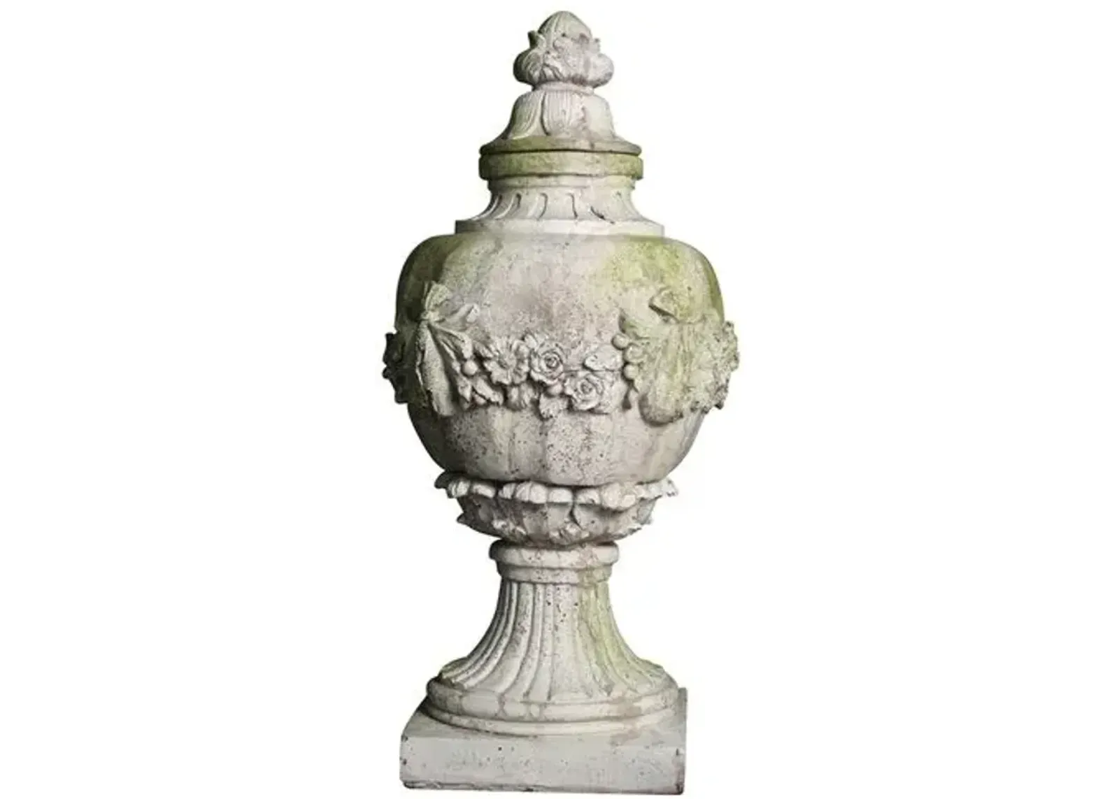 31" Tower Wall Outdoor Finial - Cathedral White - Beige