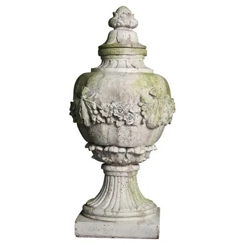 31" Tower Wall Outdoor Finial - Cathedral White - Beige